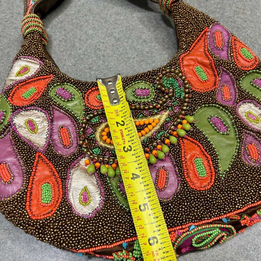 Mary Frances shoulder bag heavily beaded gorgeous - image 10