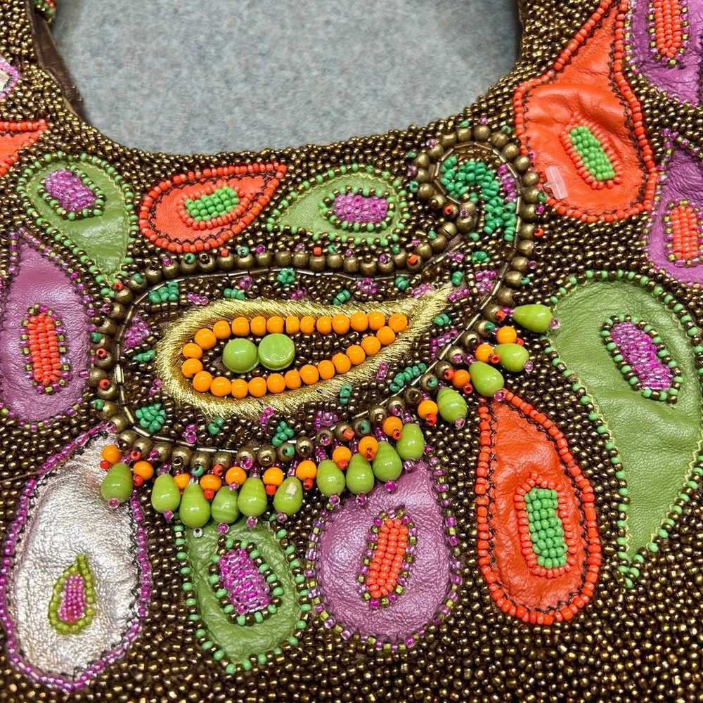 Mary Frances shoulder bag heavily beaded gorgeous - image 2