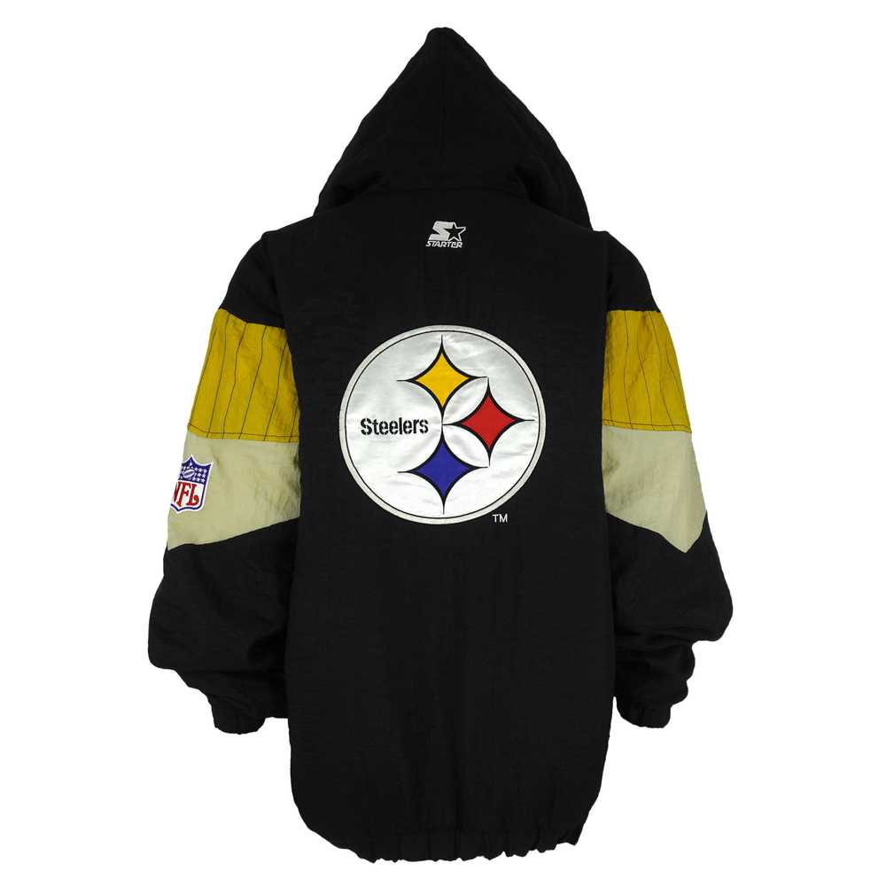 Starter - Pittsburgh Steelers Big Logo 1/4 Zip-Up… - image 2