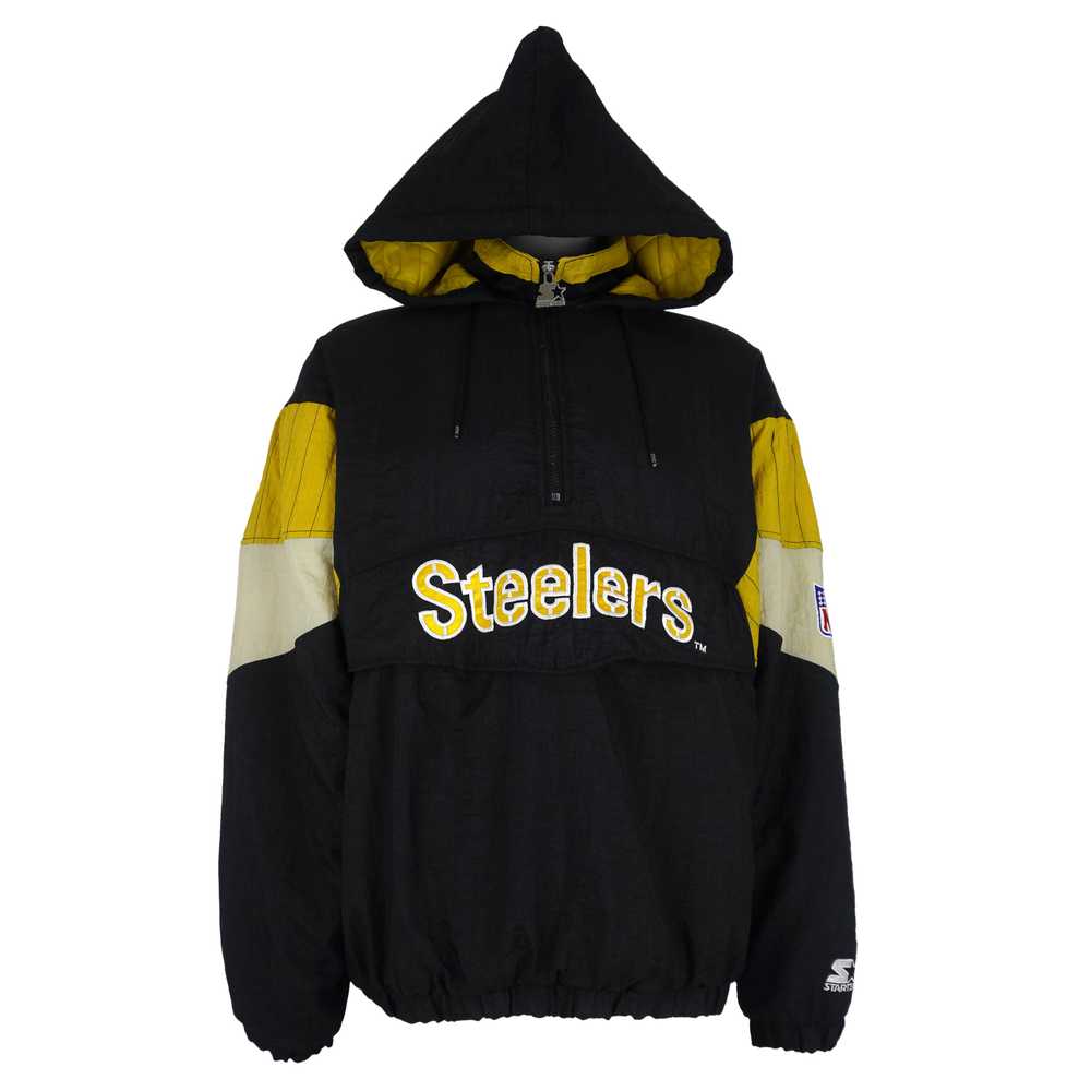 Starter - Pittsburgh Steelers Big Logo 1/4 Zip-Up… - image 3