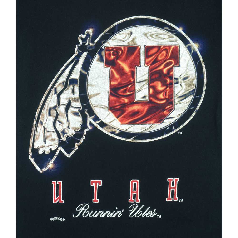 NCAA (Nutmeg) - Utah Runnin Utes T-Shirt 1990s La… - image 3