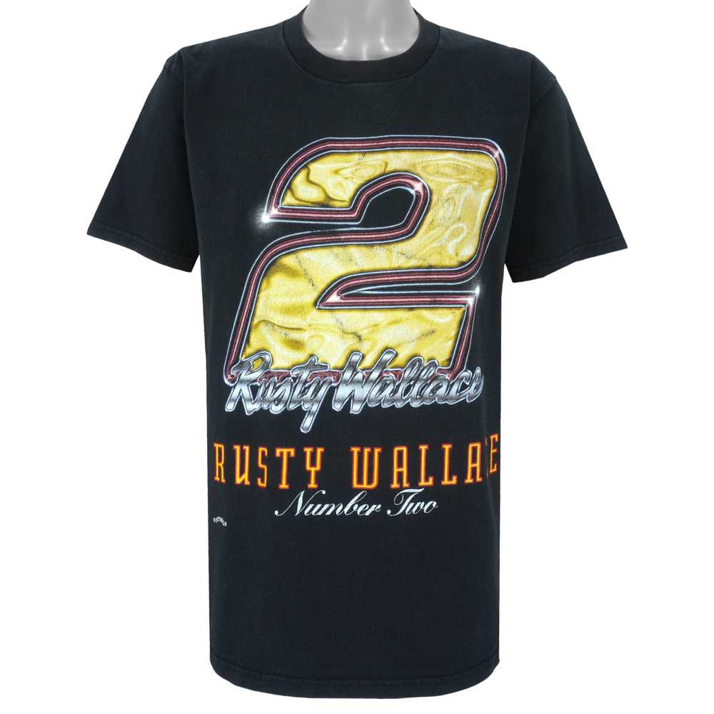 NASCAR (Nutmeg) - Rusty Wallace No. 2 T-Shirt 199… - image 1