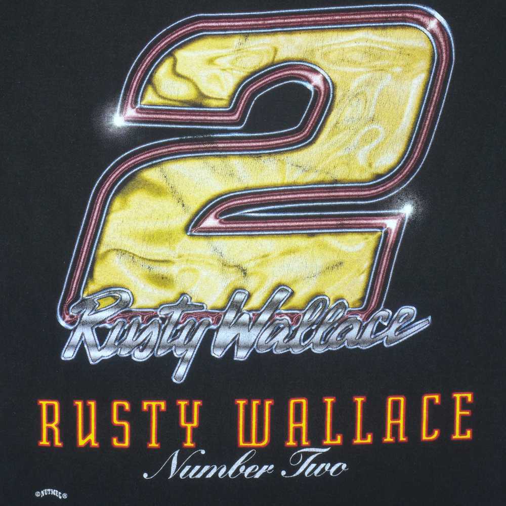 NASCAR (Nutmeg) - Rusty Wallace No. 2 T-Shirt 199… - image 3