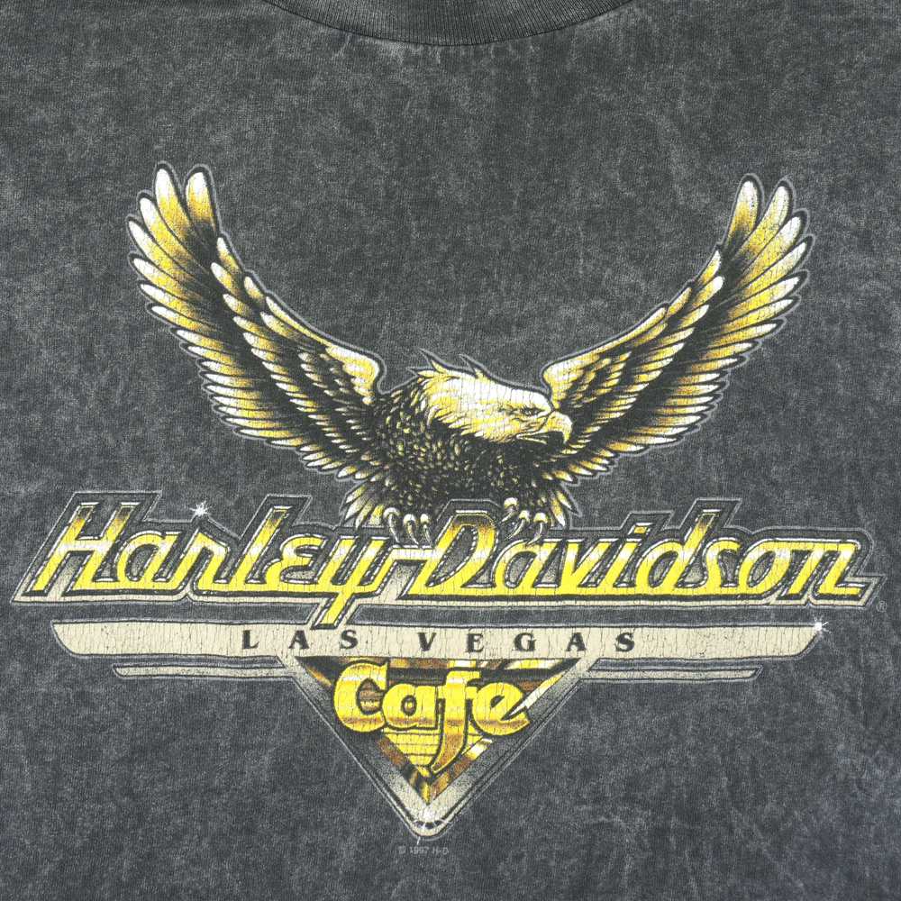 Harley Davidson - Eagle Las Vegas Cafe T-Shirt 19… - image 3