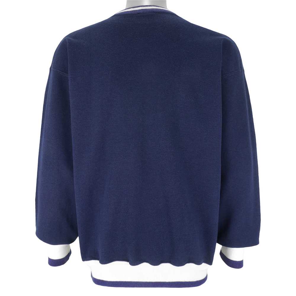 Karl Kani - Blue Embroidered Crew Neck Sweatshirt… - image 2