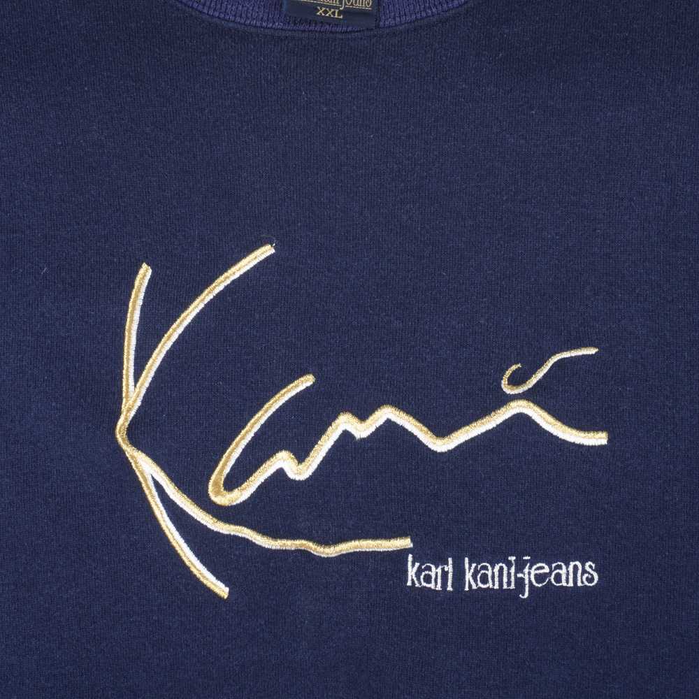 Karl Kani - Blue Embroidered Crew Neck Sweatshirt… - image 3