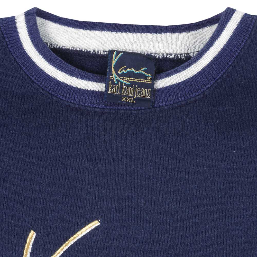 Karl Kani - Blue Embroidered Crew Neck Sweatshirt… - image 4