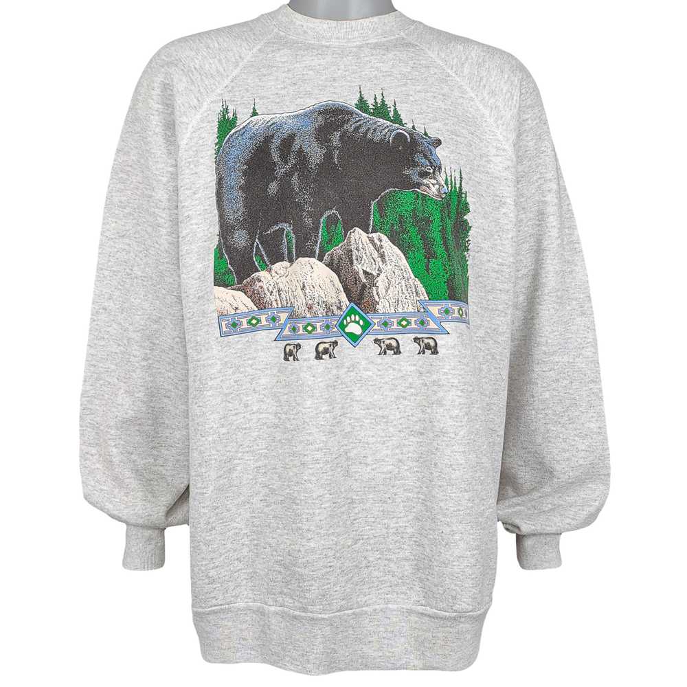 Vintage (Tultex) - Black Bear Crew Neck Sweatshir… - image 1