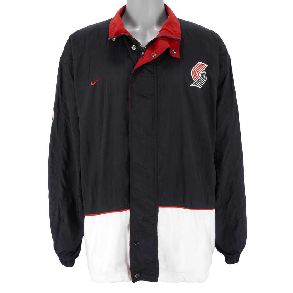 Nike - Portland Blazers Embroidered Zip Up Jacket… - image 1