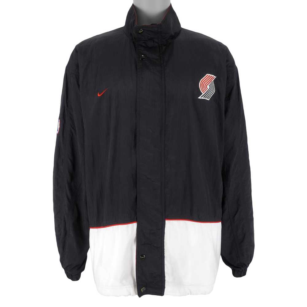 Nike - Portland Blazers Embroidered Zip Up Jacket… - image 3