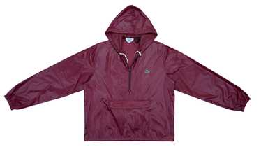 Lacoste - Dark Red IZOD 1/4 Zip Windbreaker 1990s… - image 1