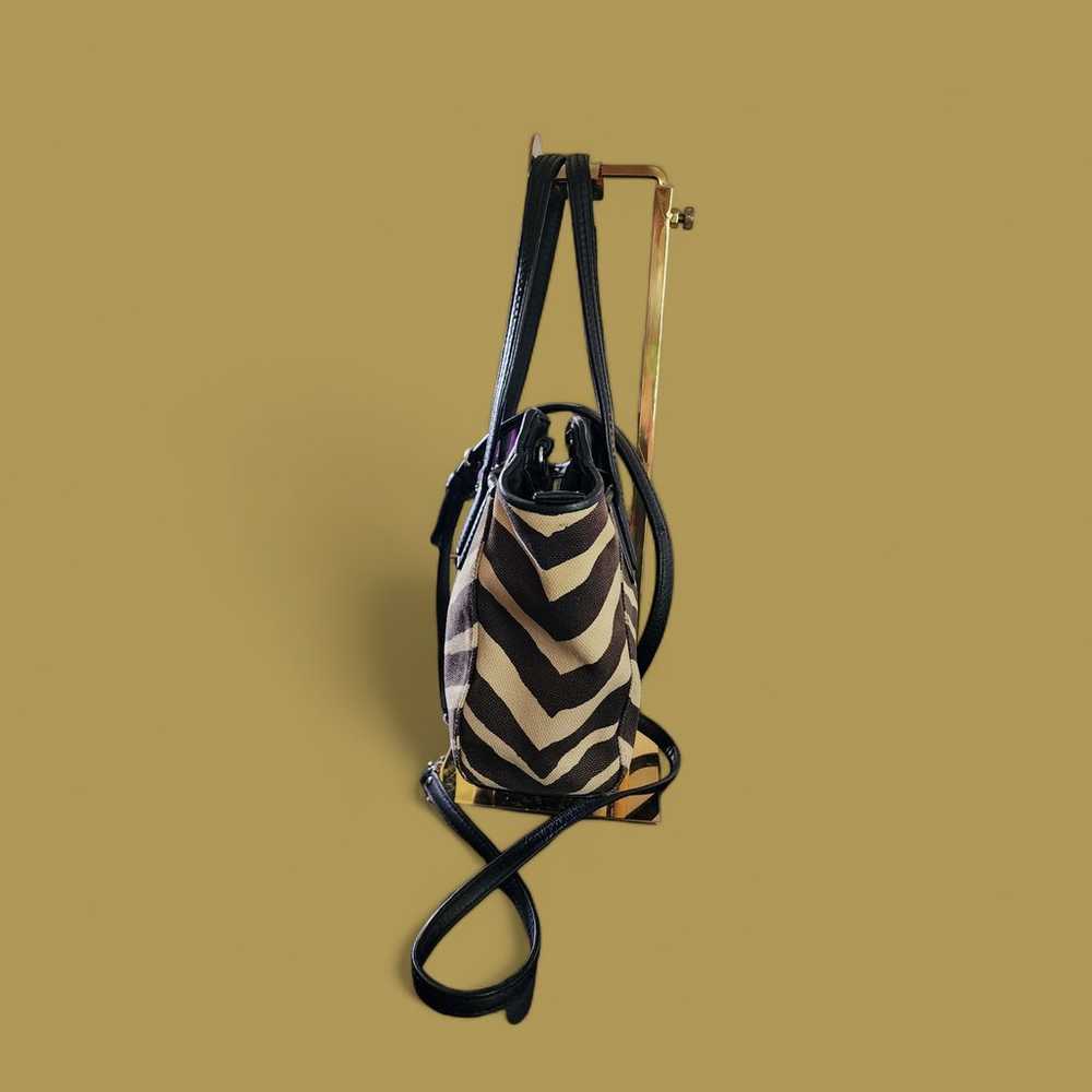 Coach Taylor zebra print canvas and black leather… - image 10