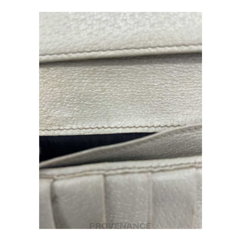 Gucci 🔴 Gucci Long Wallet - GG Canvas White - image 7