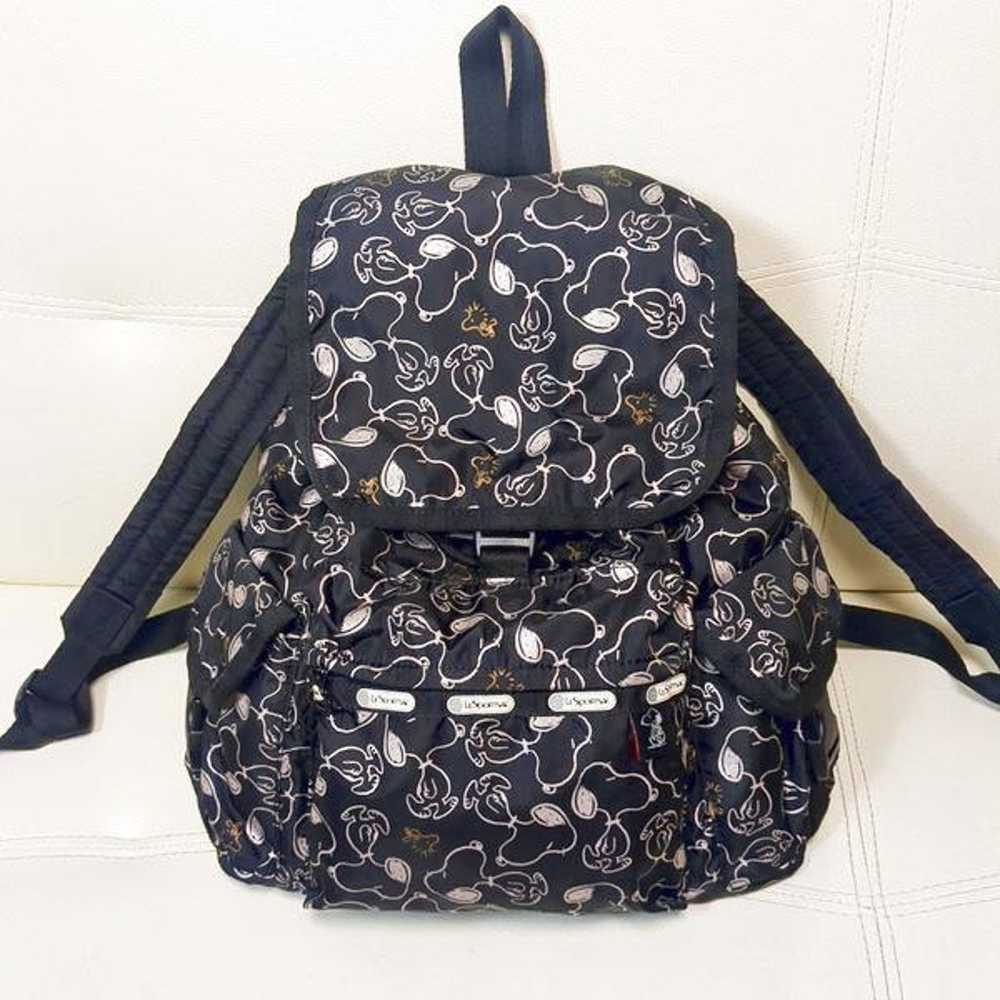 LeSportsac Snoopy All-Over Print Backpack Voyager - image 3