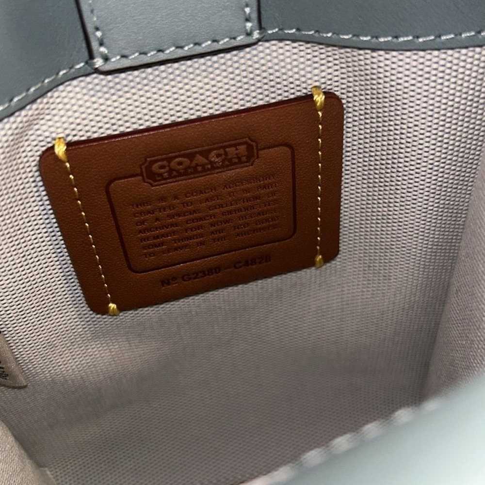 Coach Mini Cashin Tote Bag Sage Green - image 7