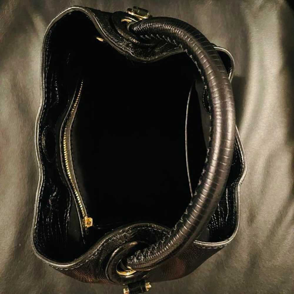 Elleme Croc-Embossed Shoulder Bag Black - image 2