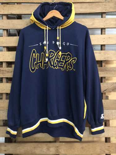 Vintage 90s Starter San popular Diego SD LA CHARGERS Hoodie Graffiti Script Sweatshirt