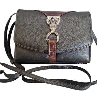 EUC Brighton Nepal Organizer Leather Crossbody