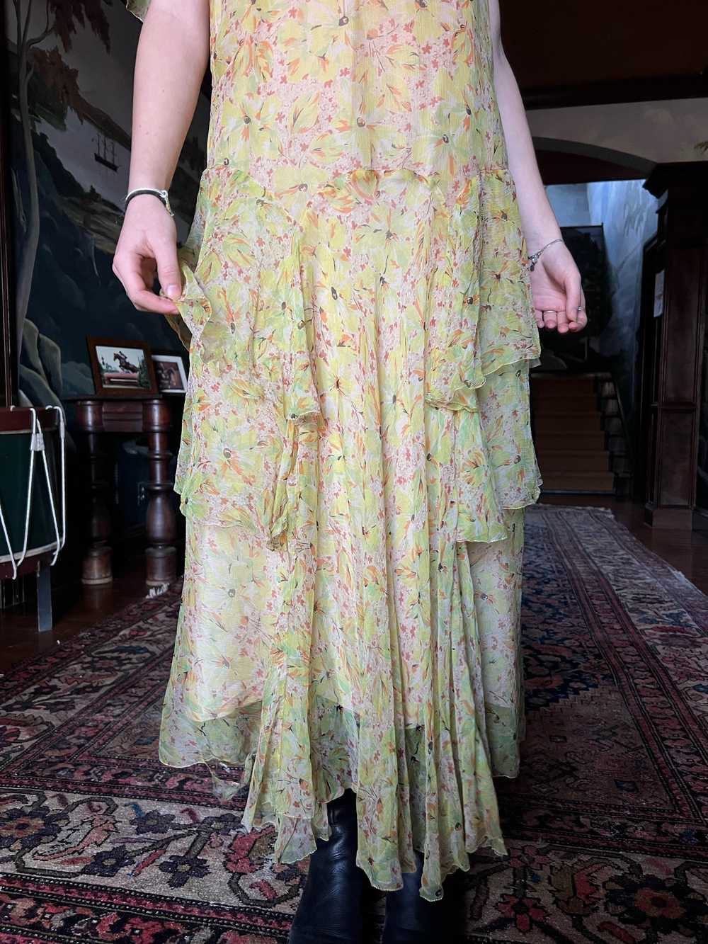 ethereal 1920s floral dress (XS-S) - image 4