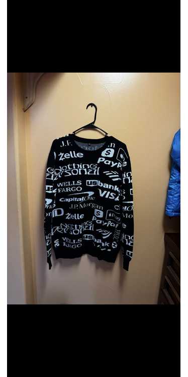 Streetwear Nothing Personal Bank Sweater