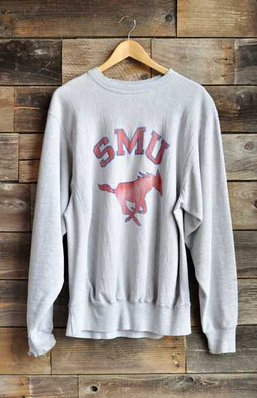 Vintage Reverse Weave Champion SMU Crewneck Sweats