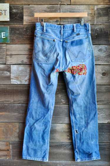 60s Patched Wrangler Jeans | Femme 4 / 29x28 - image 1