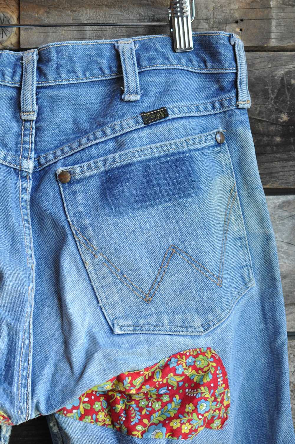 60s Patched Wrangler Jeans | Femme 4 / 29x28 - image 3