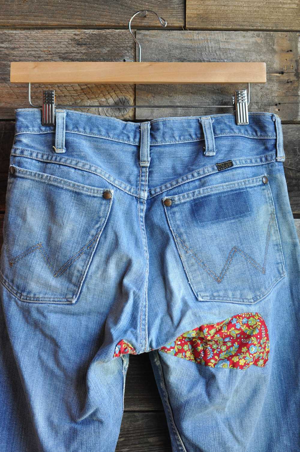 60s Patched Wrangler Jeans | Femme 4 / 29x28 - image 5