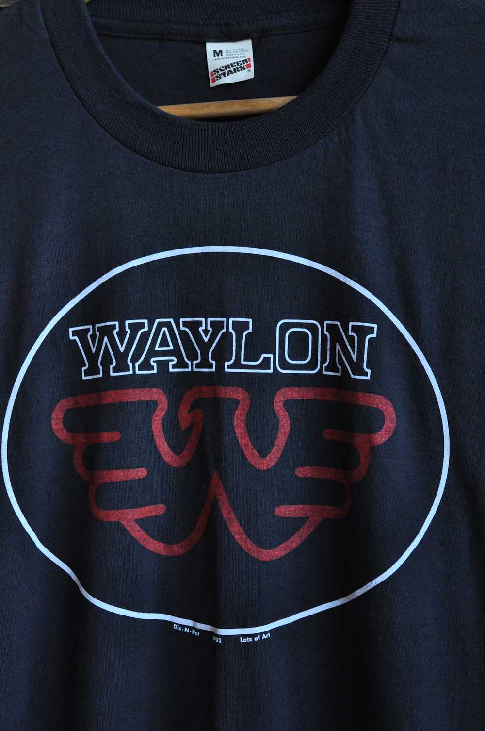 '82 Waylon Jennings Black Tee | Masc XS/S / Femme… - image 3