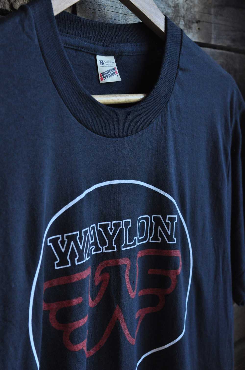 '82 Waylon Jennings Black Tee | Masc XS/S / Femme… - image 4