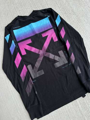 Off white long sleeve gradient best sale