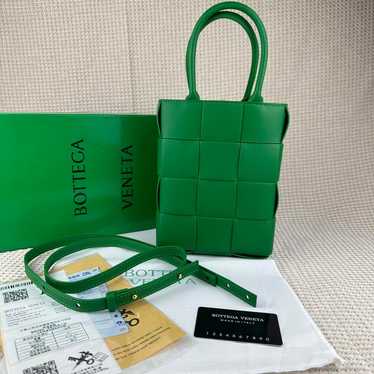 BOTTEGA VENETA Mini Tote Bag Green-2 - image 1