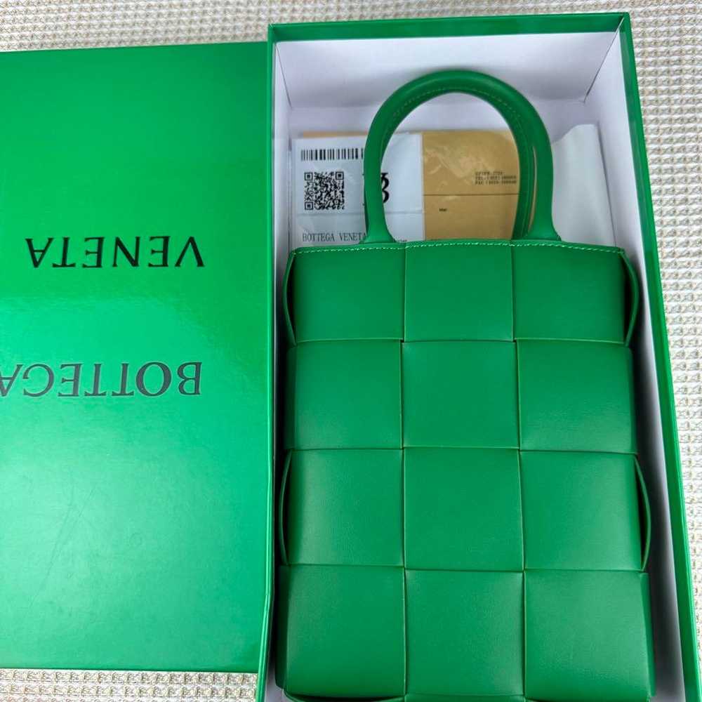 BOTTEGA VENETA Mini Tote Bag Green-2 - image 3