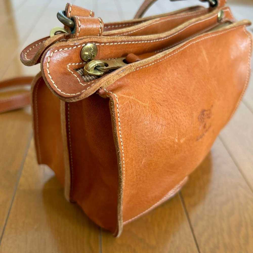 IL BISONTE Leather Shoulder Bag - image 8