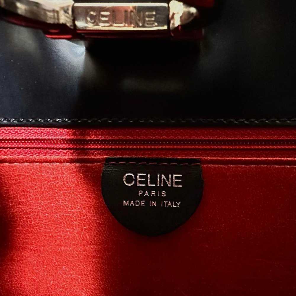 【Includes box and storage bag】CELINE Gancini Leat… - image 5