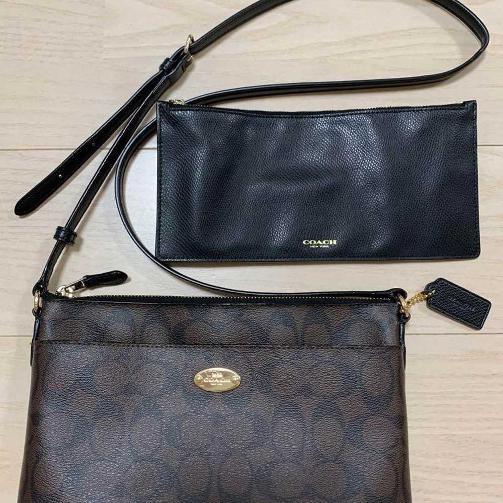 COACH Shoulder Bag with Leather Pouch - image 2