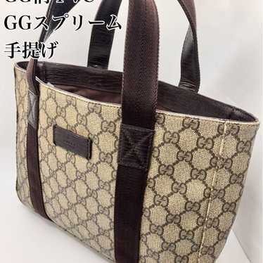 ☆Excellent Condition☆ GUCCI Tote Bag GG Supreme A… - image 1