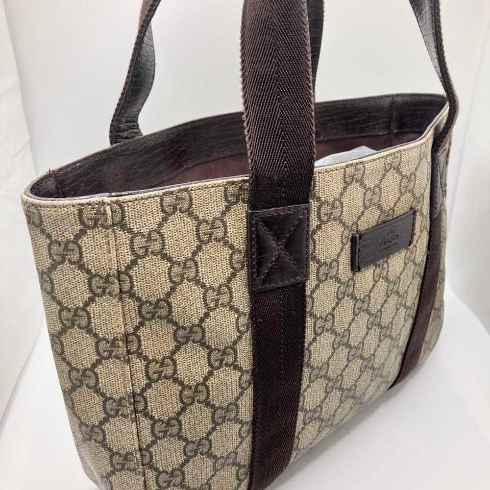 ☆Excellent Condition☆ GUCCI Tote Bag GG Supreme A… - image 3