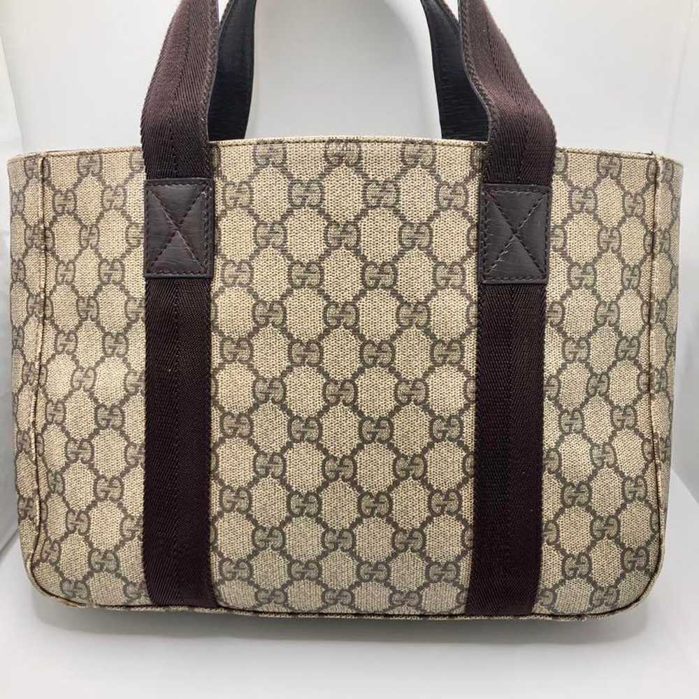 ☆Excellent Condition☆ GUCCI Tote Bag GG Supreme A… - image 4