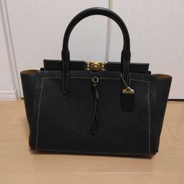 Coach Troop Handbag Black - image 1