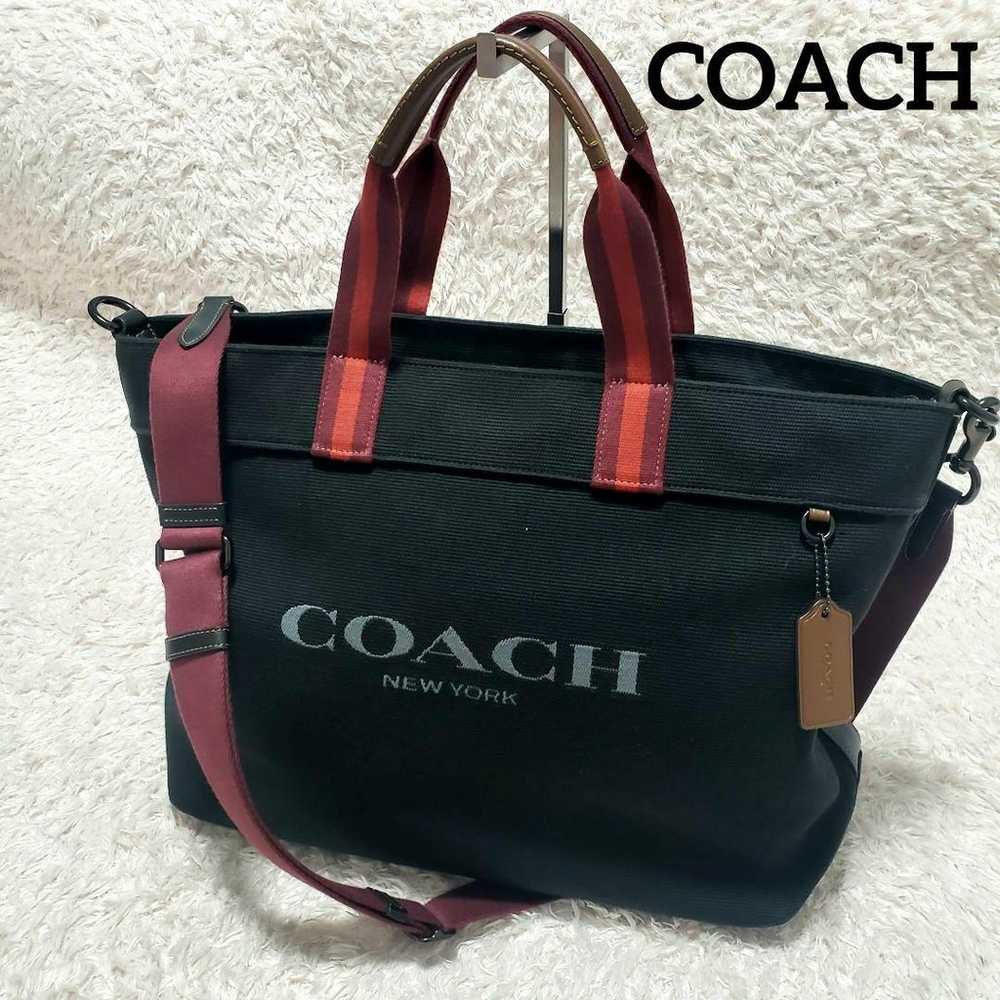 COACH CJ486 2way Large Capacity Handbag Shoulder … - image 1