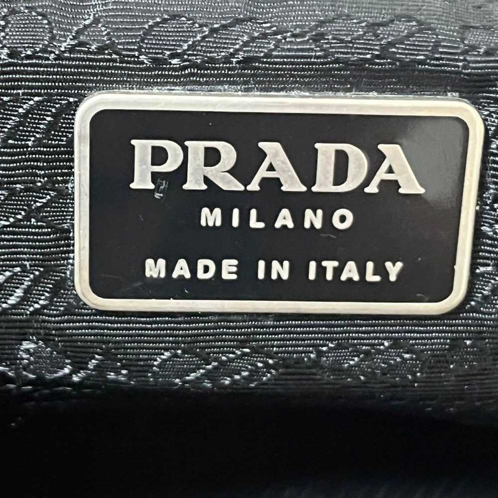 PRADA Handbag Tote Triangle Logo Nylon Black - image 12