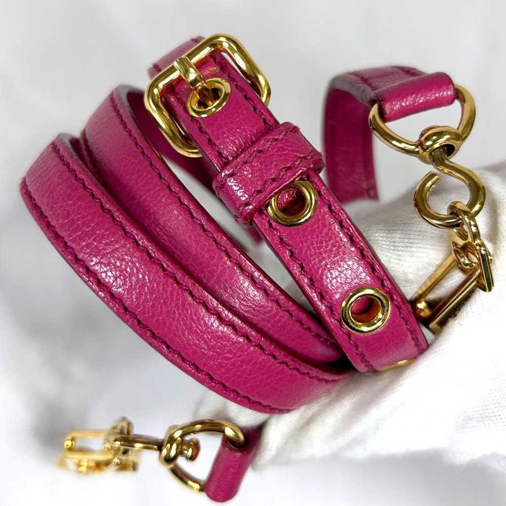 Miu Miu 2WAY Handbag Shoulder Bag Pink - image 5