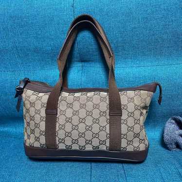 GUCCI Shoulder Bag GG Pattern Canvas