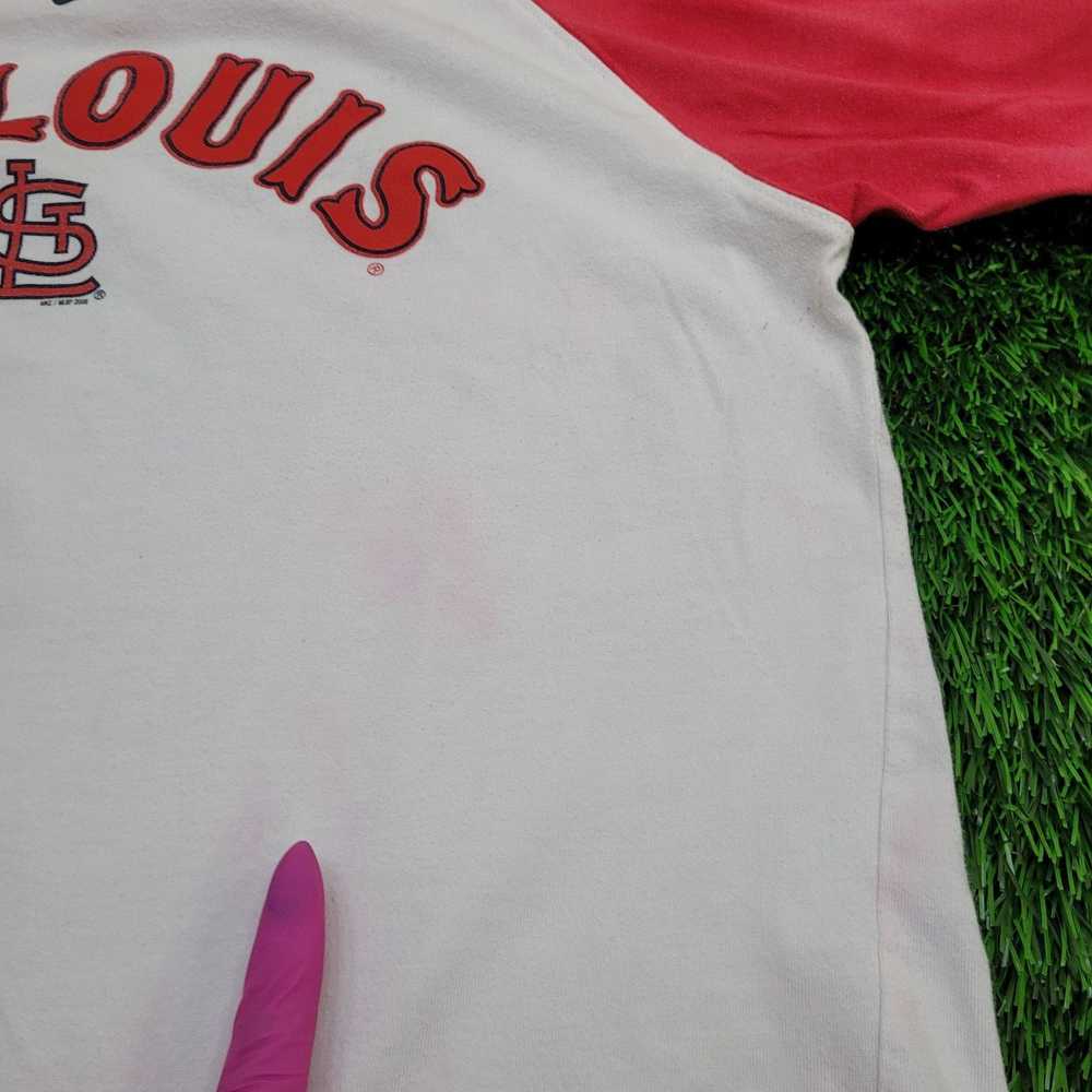 Nike Vintage 90s St. Louis Cardinals Raglan Shirt… - image 6