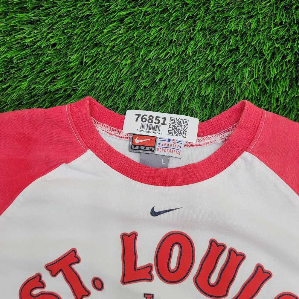 Nike Vintage 90s St. Louis Cardinals Raglan Shirt… - image 8