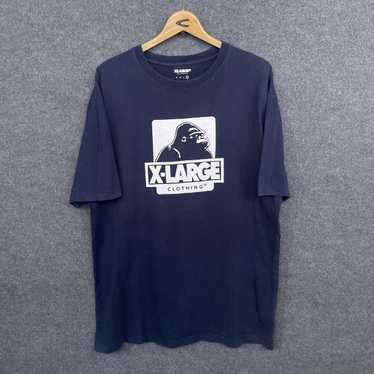 Vintage X-Large Los Angeles Japan Market Big Logo Spellout box logo Top Tees Shirts sold Streetwear Hypebeast High end Menswear's Size M-L