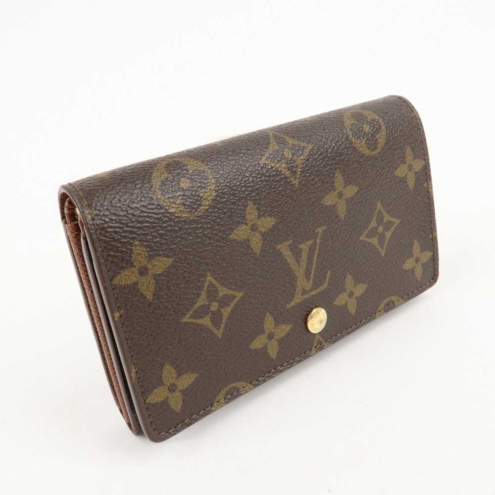 Louis Vuitton Monogram Porte Monnaie Billets Tres… - image 4