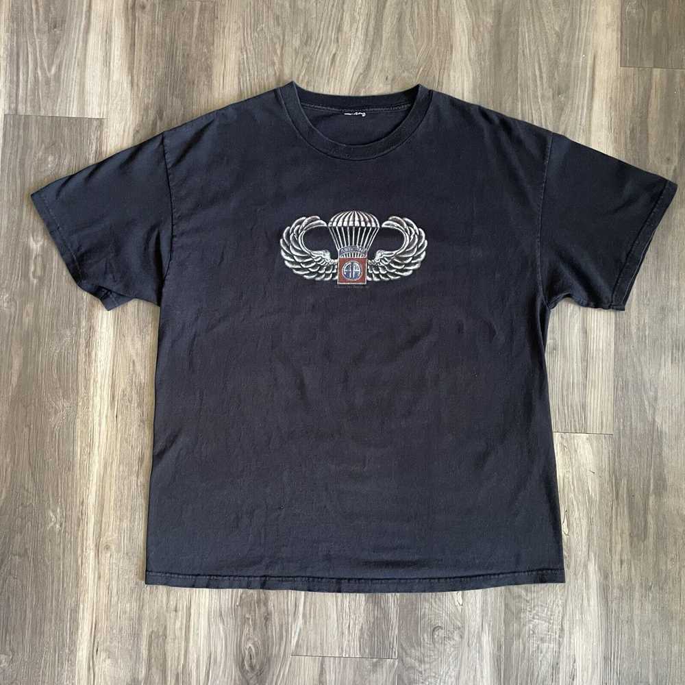 Military × Vintage Vintage US Army Airborne T-Shi… - image 1