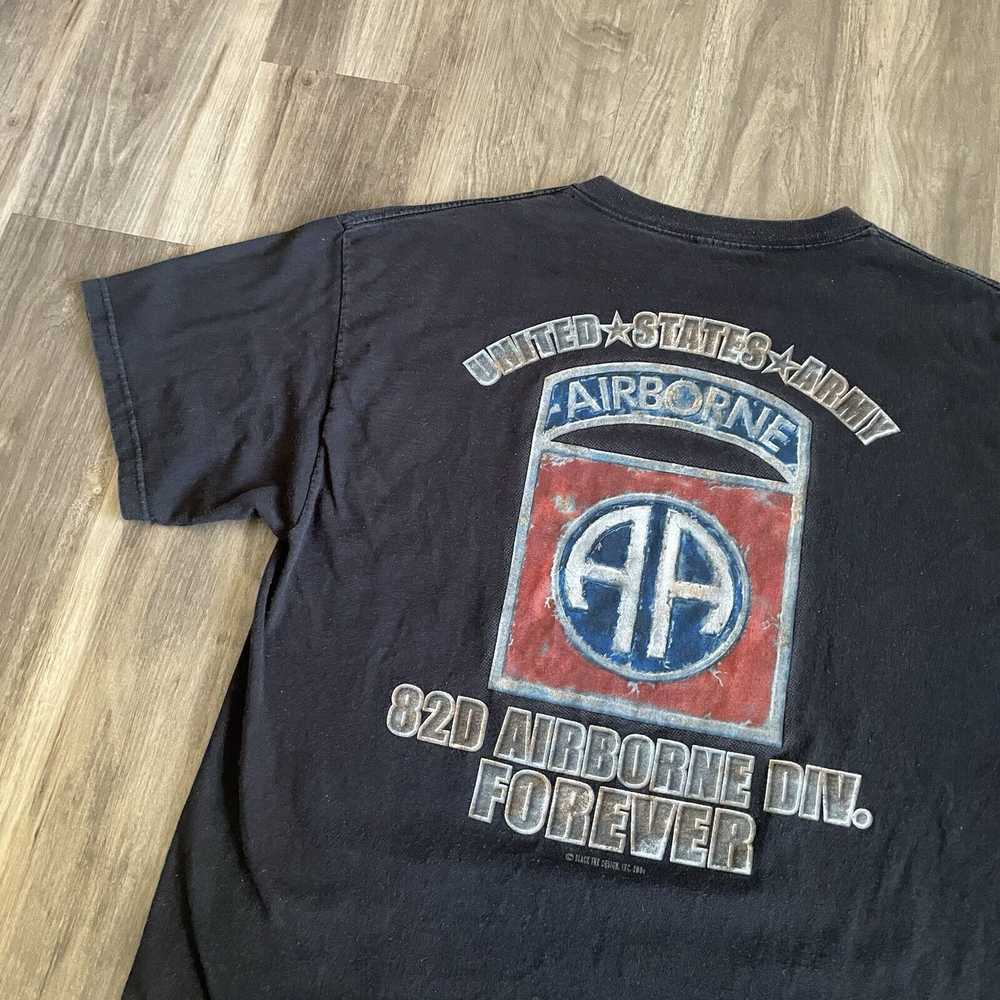 Military × Vintage Vintage US Army Airborne T-Shi… - image 3